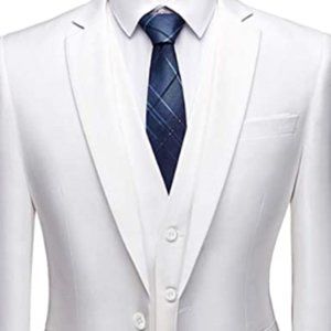 Men's 3 Piece Slim Fit Suit, One Button Jacket